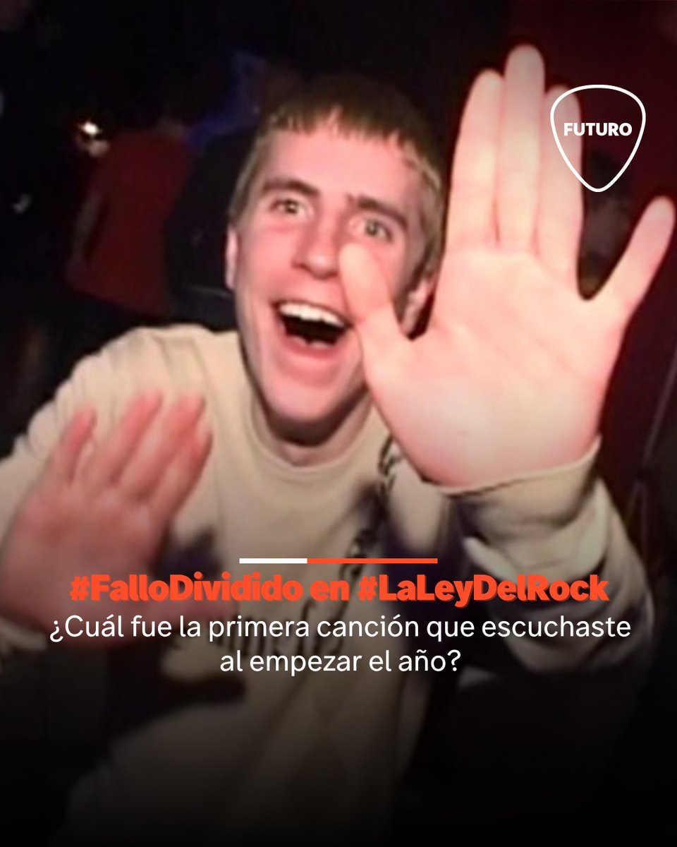 futurofm's tweet photo. ¿Cuál fue la primera canción que escuchaste al empezar el año? Comenta en el #FalloDivido de #LaLeyDelRock con @cuevaspato hasta el mediodía en el primer martes de 2024 en la 88.9. Sube el volumen a Futuro, #LaRadioDelRock https://t.co/mlyocusLbB https://t.co/Mvo6XvWBHS