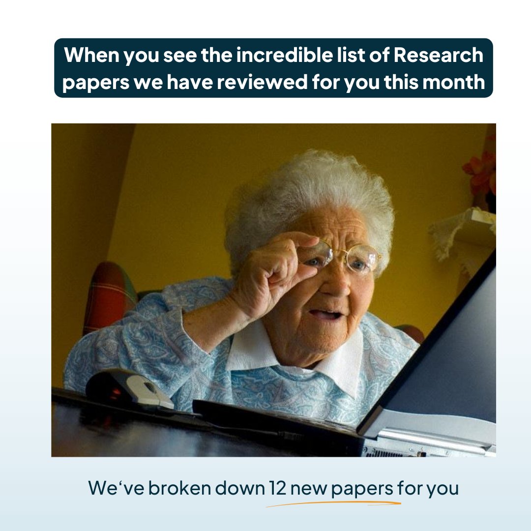 👀 You need to see the list of papers we reviewed for January's Research Reviews!
⁠
💯 Stay on top of the research in 2024.
⁠
⬇️ Here are 2/12 papers we covered in the new, January issue:⁠
⁠
• Portable Dynamometers for Hip Strength Assessment
• Spinal Manipulation vs