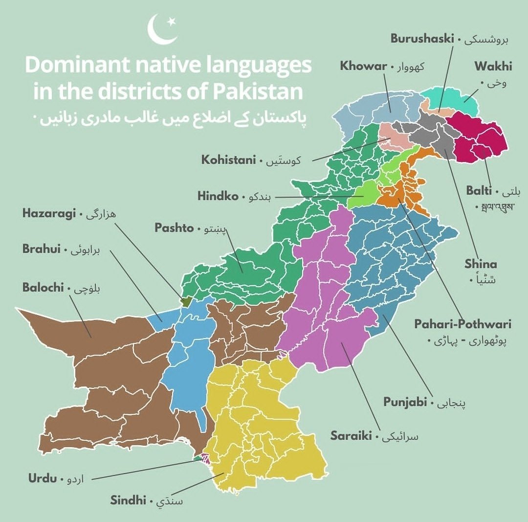 iTanveerHasnain's tweet photo. Pakistan is, ethnically and linguistically, a very diverse country. https://t.co/wmPMprINAD