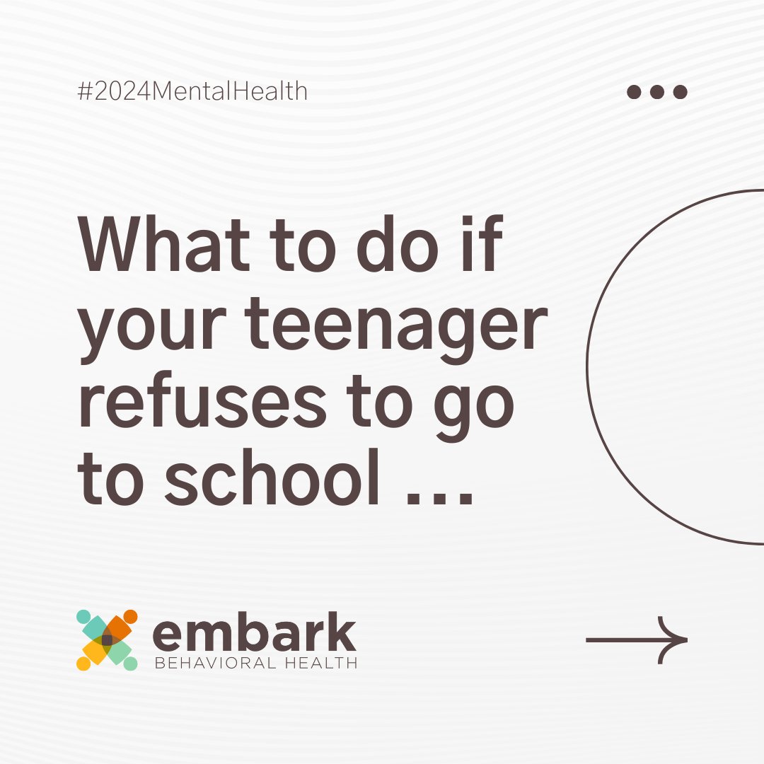 embarkbh's tweet image. Is your child struggling with the thought of returning to school after the holiday break? Follow this thread for expert insights on what may be triggering your child’s school refusal, how to best support them, and more. 🧵 
#TheEmbarkDifference #CreateJoy #mentalhealth