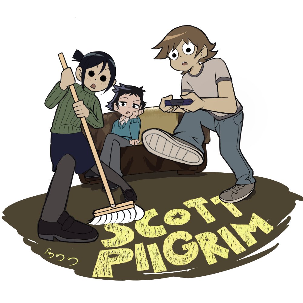 「掃除当番 #ScottPilgrim」|おざき たすく🐧mあわのイラスト