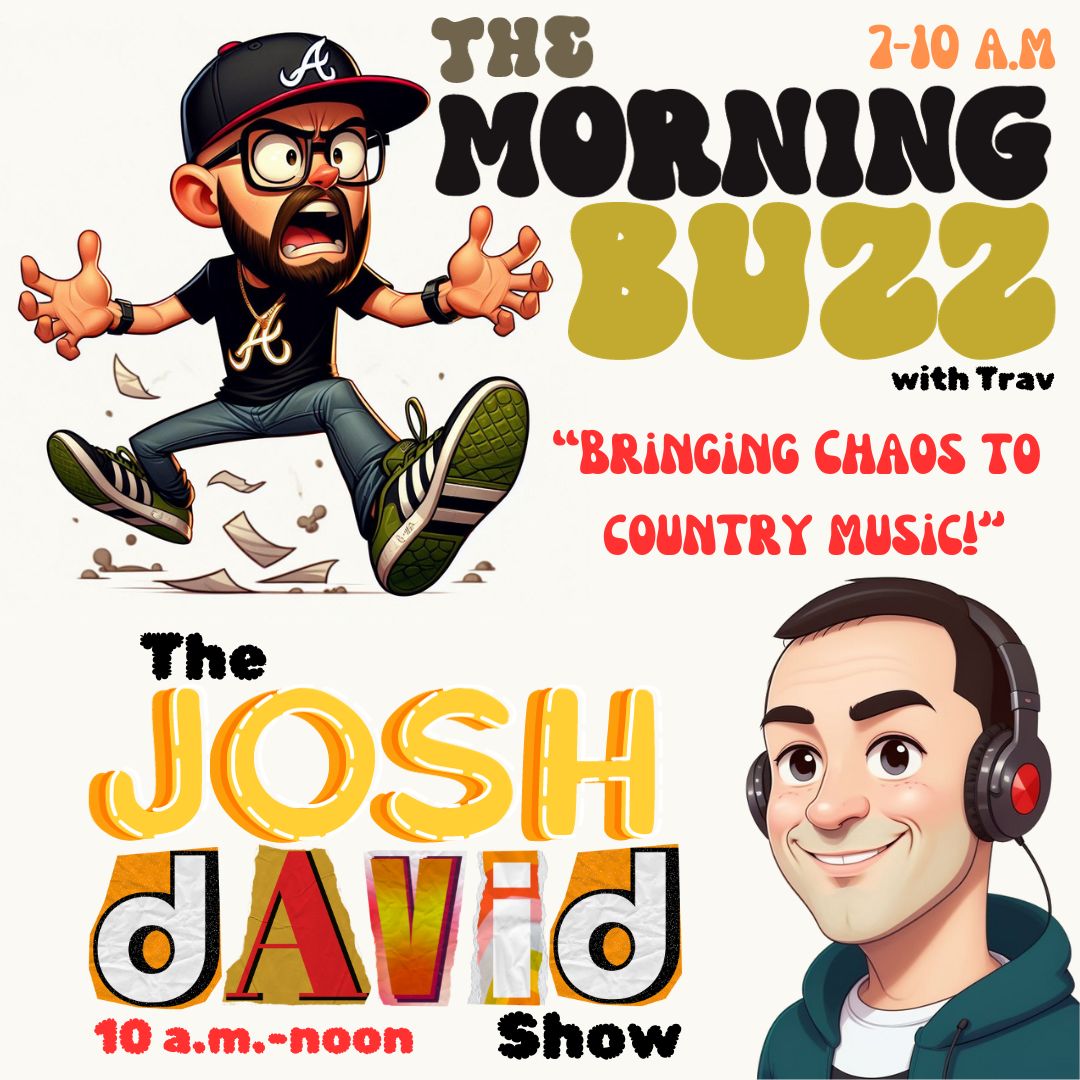 Good morning listeners! We hope you enjoyed your weekend holiday. But now it's time to get back to reality. Let us help! Trav and Josh have the morning shift covered and will do their best to get you motivated for the day! #morningradio #countryradio #countrymusicradio