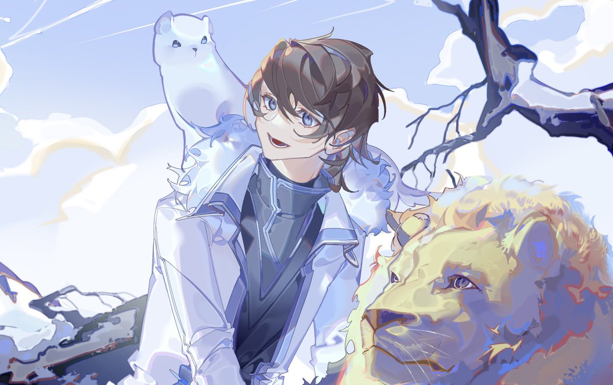 COMMISSION ordered by @/lavendersprigpublishing 

#art #artwork #artcommission #anime #digiart #digitaldrawing #drawing #Digitalart #digitalillustration #digitalart #ilustration #snow #lion