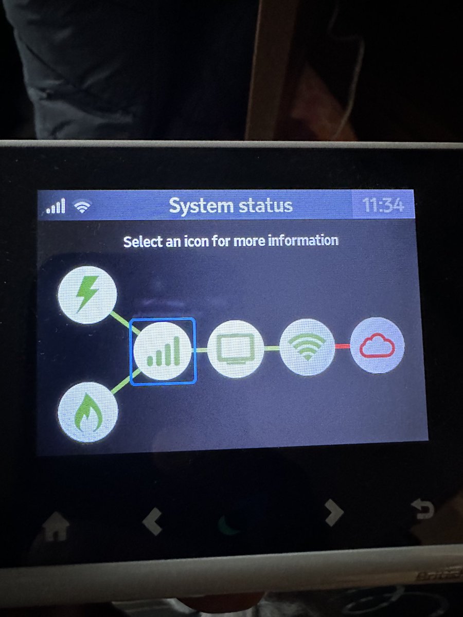 ⁦@OctopusEnergy⁩ hope you can help ! Have the IHD display from BG before moving to you. You can read my meter ok & no problem there. But always had this status message whilst connected to home WiFi, always shows unable to connect to cloud. BG were clueless