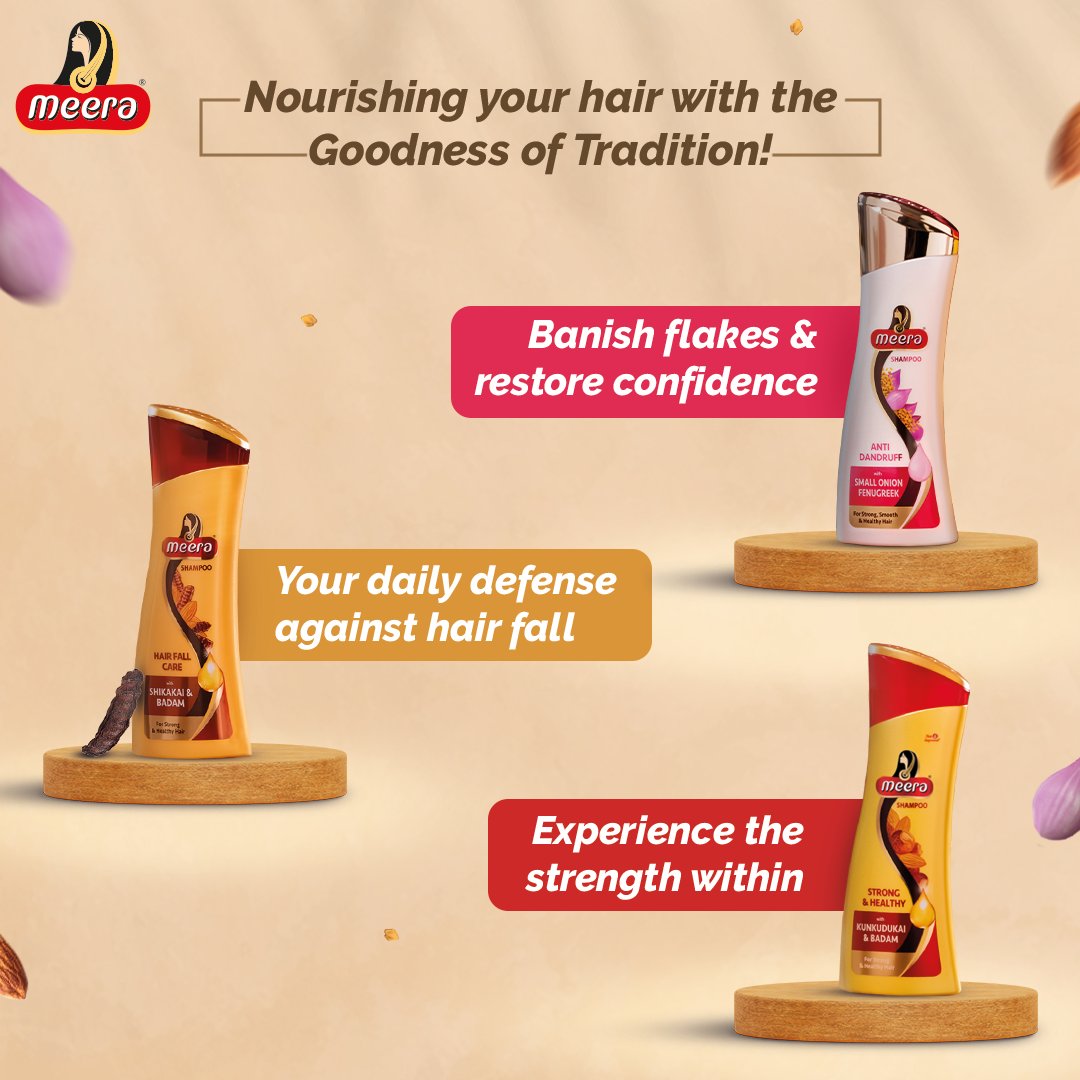 WorldOfMeera's tweet photo. Have you tried any of our shampoos yet?

Unveil the secret to naturally beautiful hair with Meera!

To shop, click the link: https://t.co/LM19dpl443

#WorldOfMeera #GoodnessofTradition #TraditionalShampoo #ADShampoo #StrongandHealthy #HairFallCare #HairCare #HairProblems https://t.co/ldzYO8ZLzn