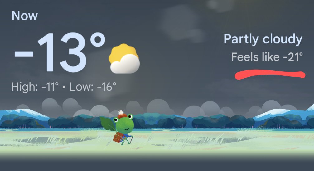 Kad teicu ka vēlos, lai ārā atkal būtu mīnusi, es nedomāju šo: