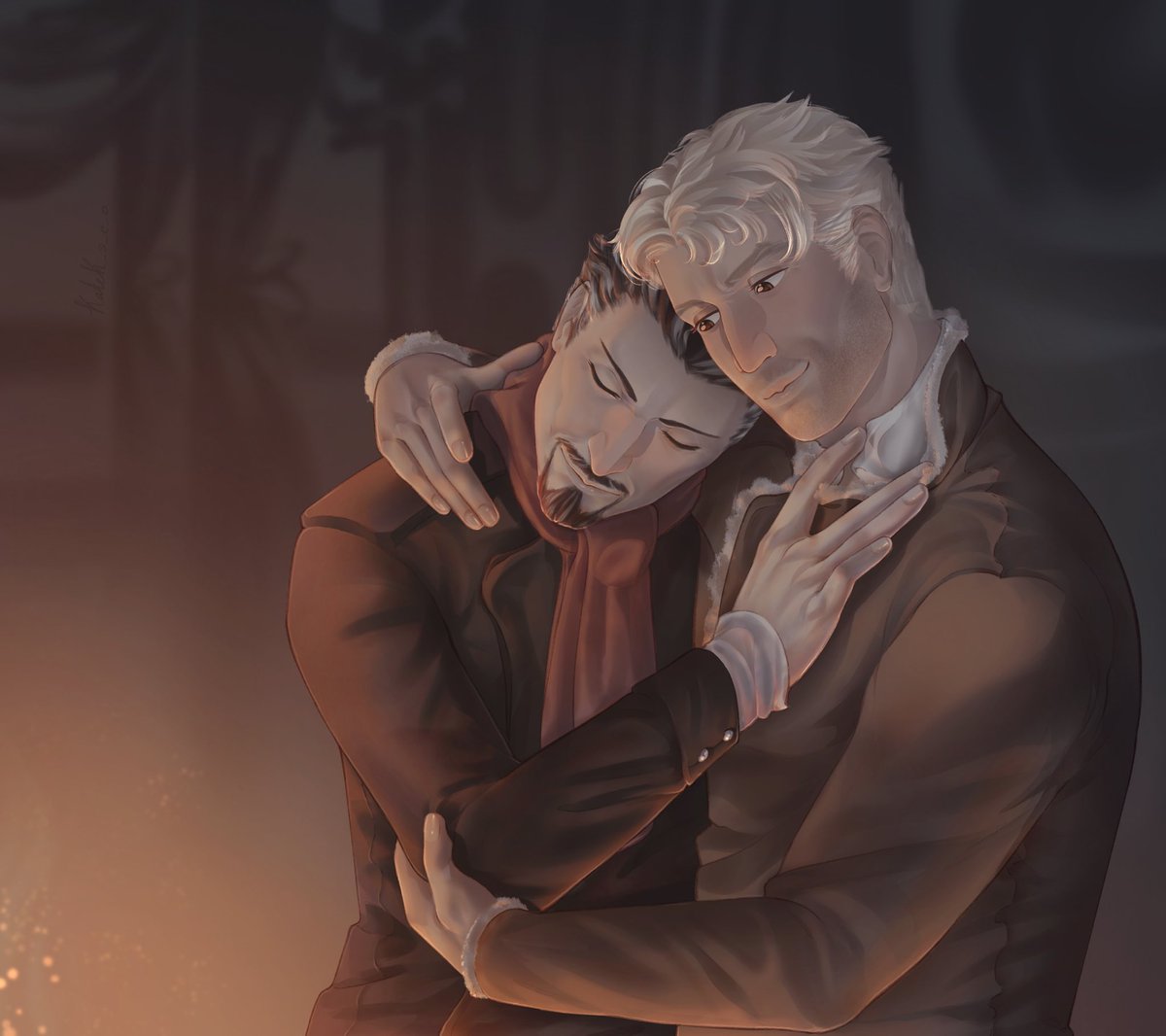 А я забула минулого року відпостити 6/6 до “About Dogs” де Хевлок та Сем нарешті відігріваються біля каміну~
#дискосвіт #discworld #vetvimes #illustrationart #fanart #Christmas