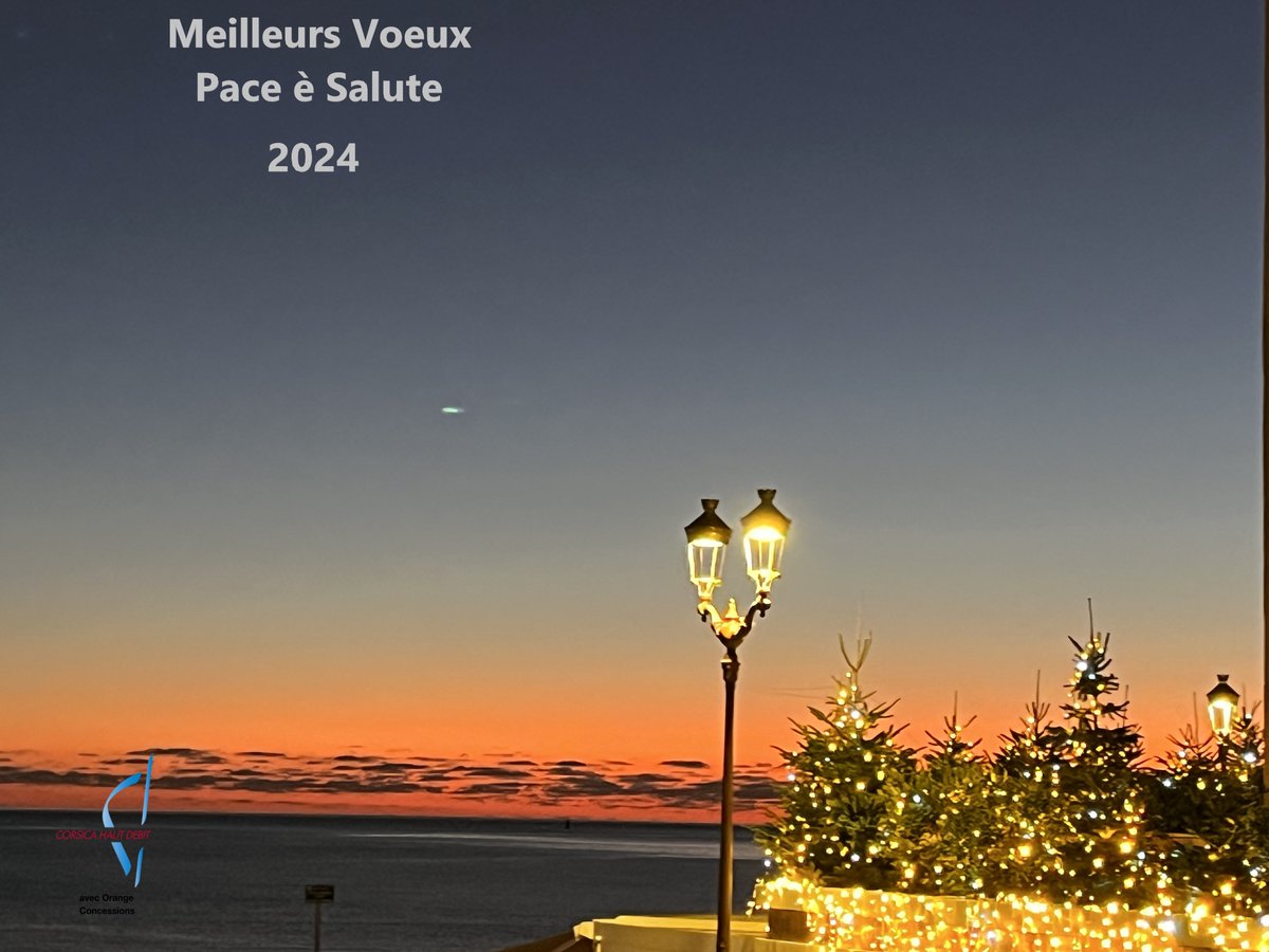 Toute l'équipe de Corsica Haut Débit vous souhaite une excellente année 2024 
Pace è Salute