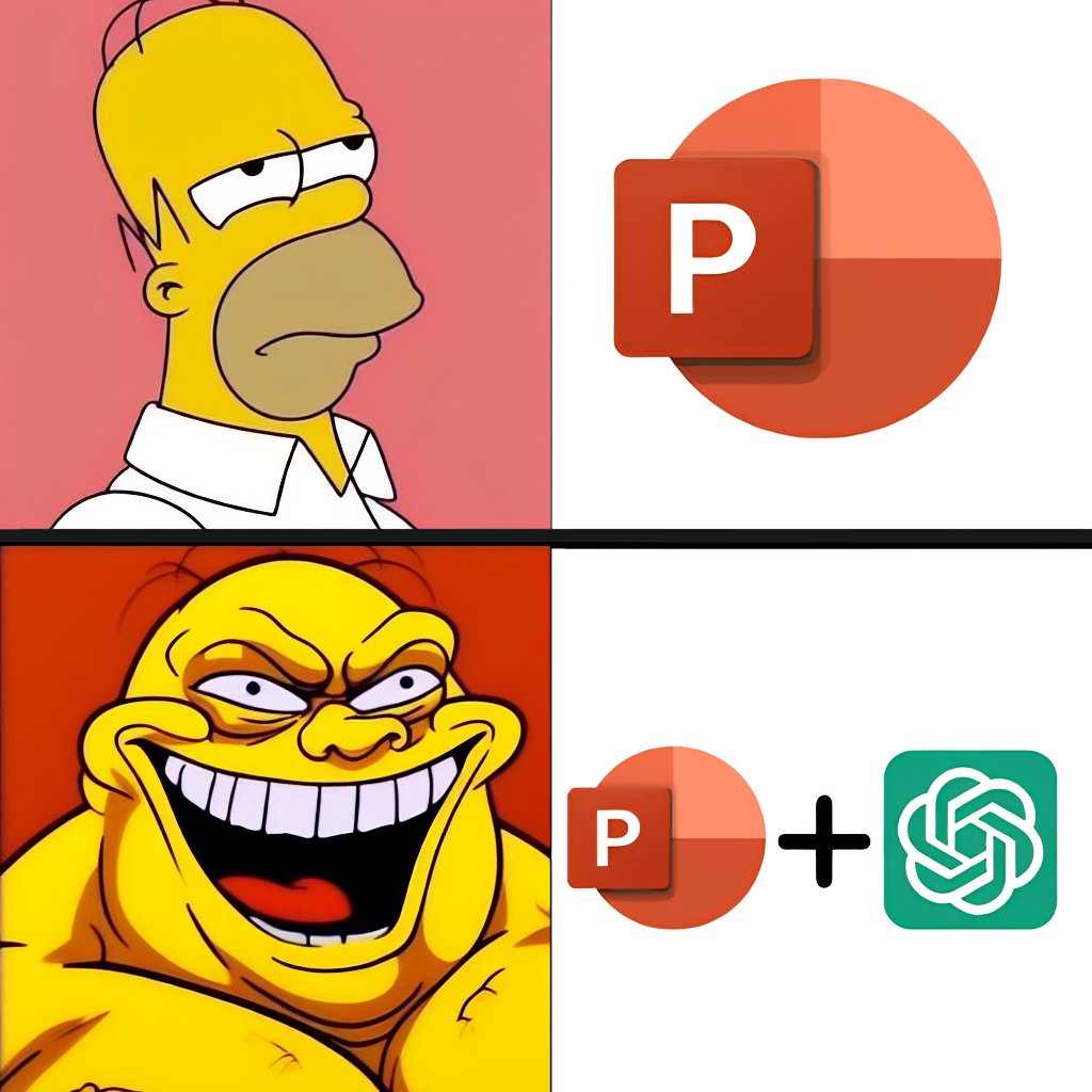 PowerPoint feels like 90s history.

ChatGPT can now make your slides better.

Here's how to make presentations in minutes:

[ Bookmark to use later 🧵 ]