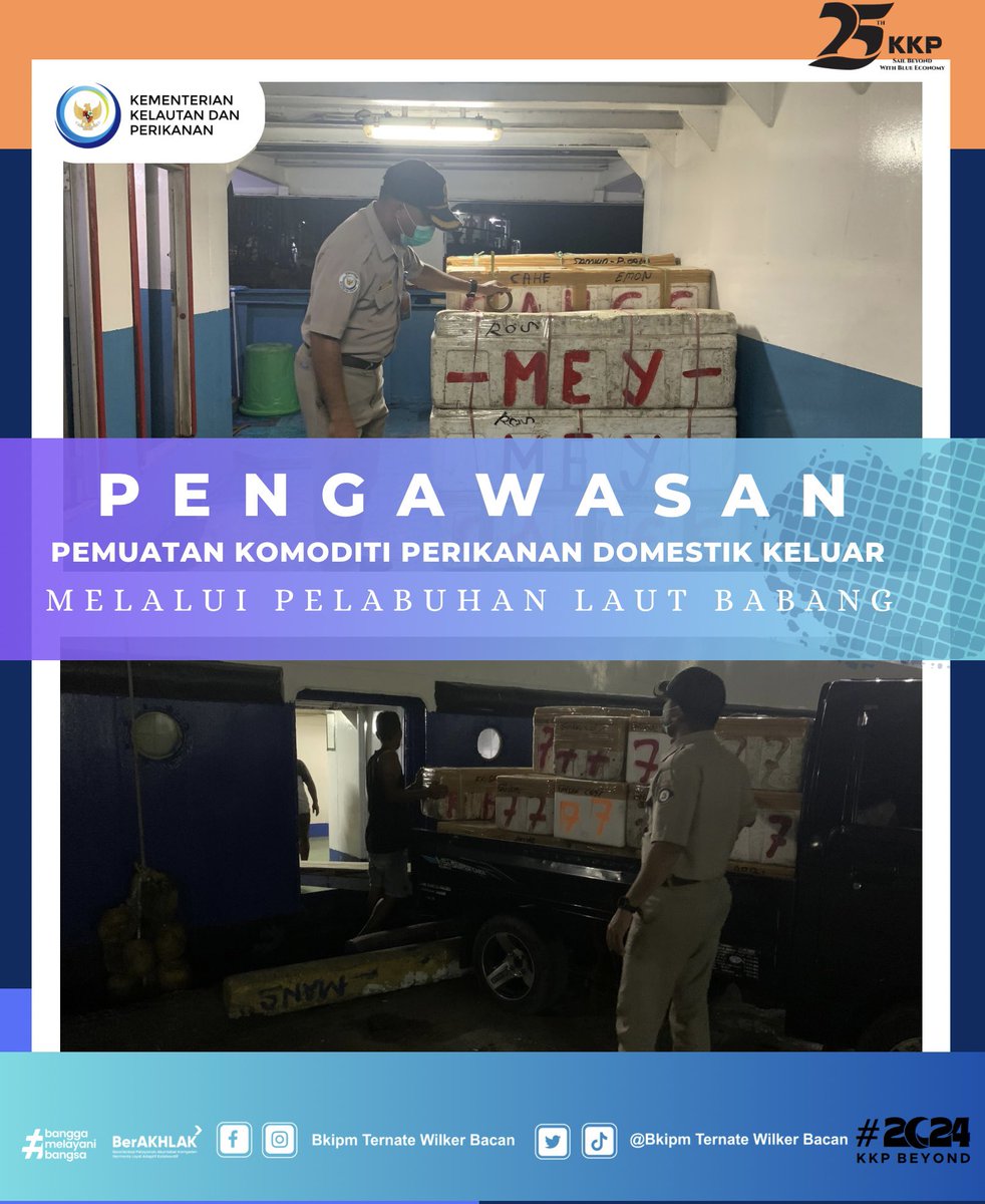 02/12/23 Giat pengawasan lalulintas komoditi perikanan domestik keluar melalui pelabuhan Laut Babang tujuan Ternate dan Manado #KKPThrive <a href="/kkpgoid/">KKP RI</a> @bkipm_kkp @BKIPMTernate <a href="/arsal_azis/">A r s a l</a> @Ambodallemardia <a href="/UHardianto/">unggul hardianto</a> <a href="/Naidil_yahya28/">Naidil_yahya ( DhilastBorju)</a> <a href="/AliNazarudin/">Nazarudin ALI</a>