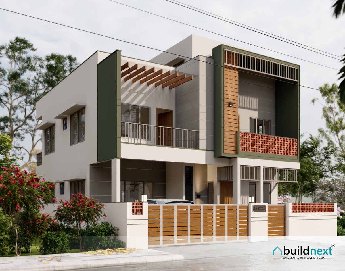 BuildNext's tweet photo. Explore the charm of our residence with Jaali tiles, dressed in earthy tones and accented with the warmth of wood. A home where architectural beauty meets the tranquillity of natural hues.

Location: Sarjapura, #Bengaluru
Area: 2900 Sq. ft

#BuildNext #Homes #homedesign https://t.co/2UUVt7W5oY