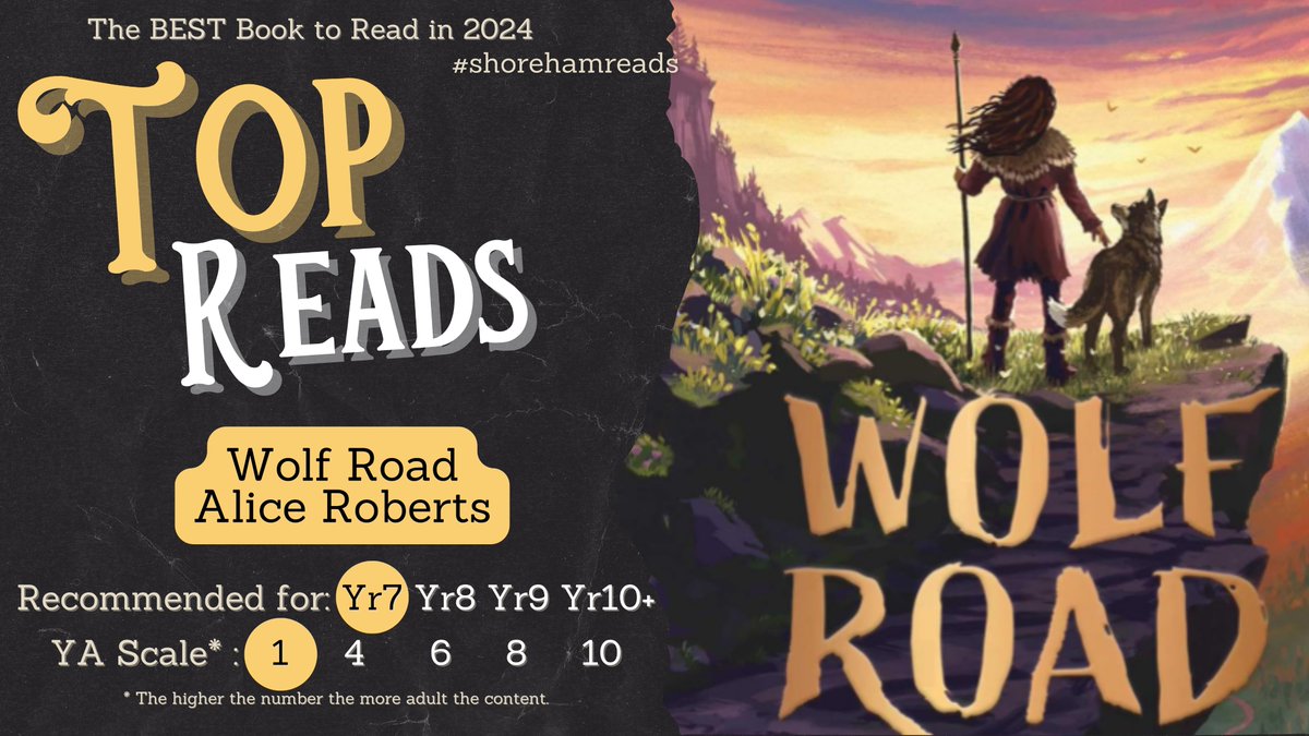 This week's TOP READ is WOLF ROAD by Alice Roberts. We think this book is totally awesome! #shorehamreads #topreads #lovetoread