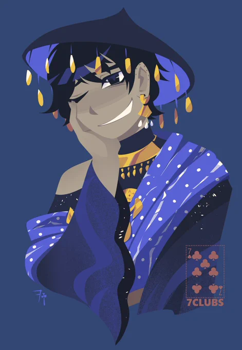 [ commission ] quick portraits for @/miscellanyofgay, thanks so much i think these OC designs are cool ^_^ 