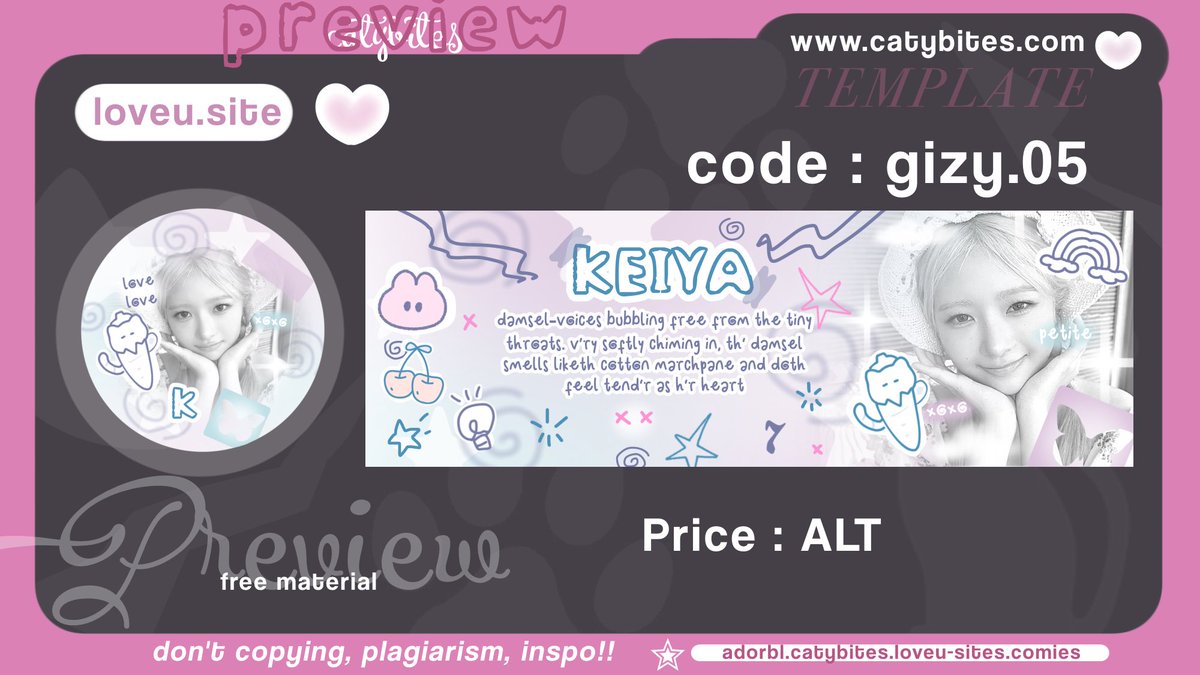 mirucote's tweet image. help retweet, thank you! 💟🌷

GIVEAWAY TEMPLATE LAYOUT.

halo temen temen semuanya! aku mau GA/giveaway in template layout ini. dengan syarat :

• follow @catybites (BA auto Fb)
• Rt tweet ini
• Rt x.com/dolietys/statu…

end suka suka.
#zonauang #zonaba #zonajajan