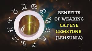 In astrology, Cat's Eye gemstone, associated with Ketu, is believed to offer protective energies, spiritual growth, and intuition.  #cateyegemstone #cateyestone
 #cateyegemstonebenefits #cateyeprice #ketustone #lehsuniya
buy now:-harekrishnamart.com/products/cats-…