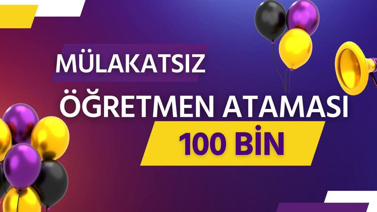 Devletimiz verilen sözü yerine getirmeli mülakat kaldırılmalı 100bin atama yapılmalıdır

Öğretmenlerimizin yeri kpss kursları değil sınıflardır ✊

#KabineMebeMülakatsız100Bn
