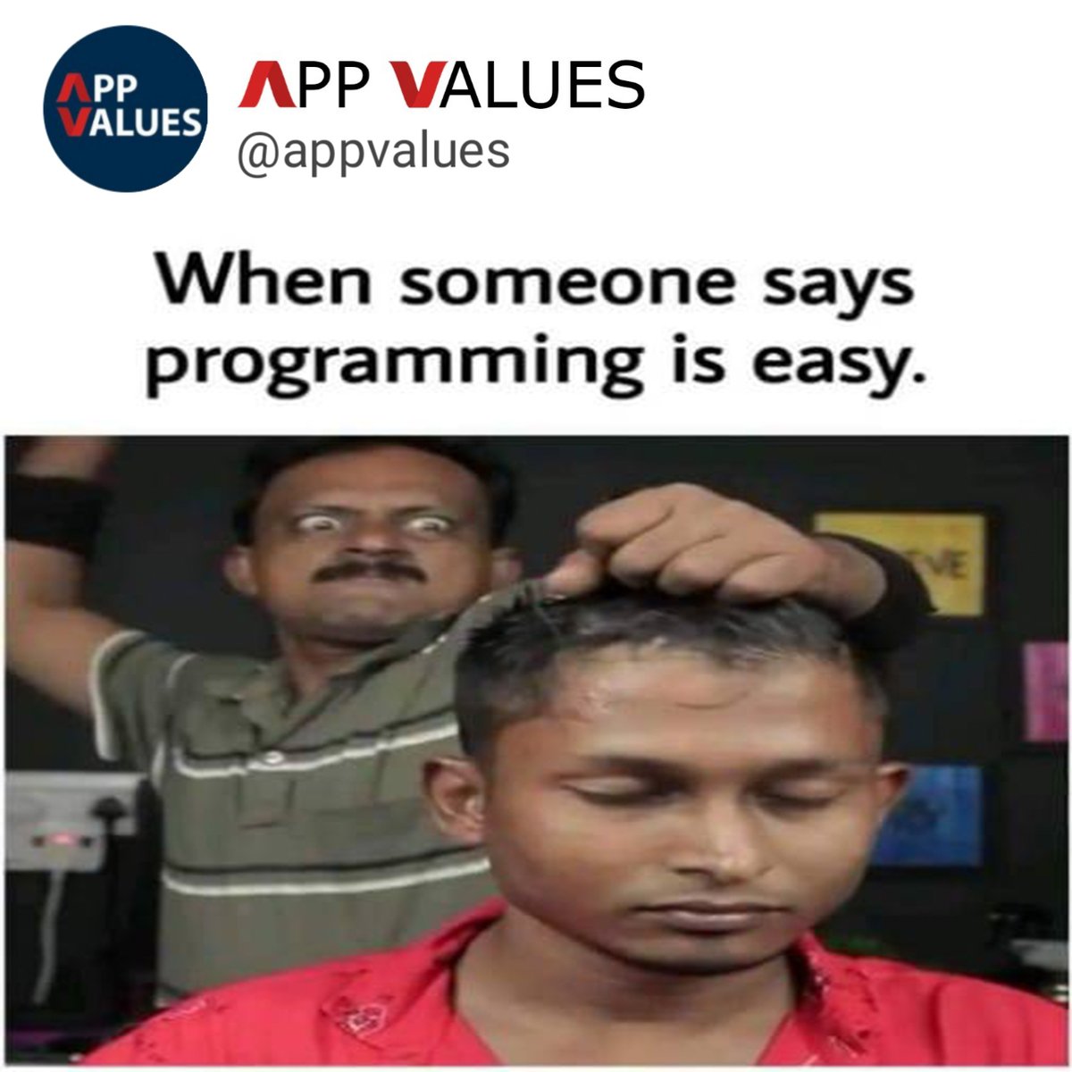 App_values's tweet photo. 😤😤

#html #programming #app_values #programmer #programmers 
#css #fullstackdeveloper #fullstack 
#tech #techmemes #memes #cybersecurity #dataanalytics #andrioddevelopment #apps #project 
#btech #degree #finalyearproject https://t.co/tTbCc2X1ea