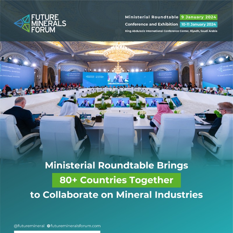 FutureMineral's tweet photo. The #FutureMineralsForum is looking forward to welcoming representatives from more than 80 governments to the third Ministerial Roundtable in Riyadh, the largest event of its kind.

Join the discussions at #FMF24:
https://t.co/MU8tkueXMC
