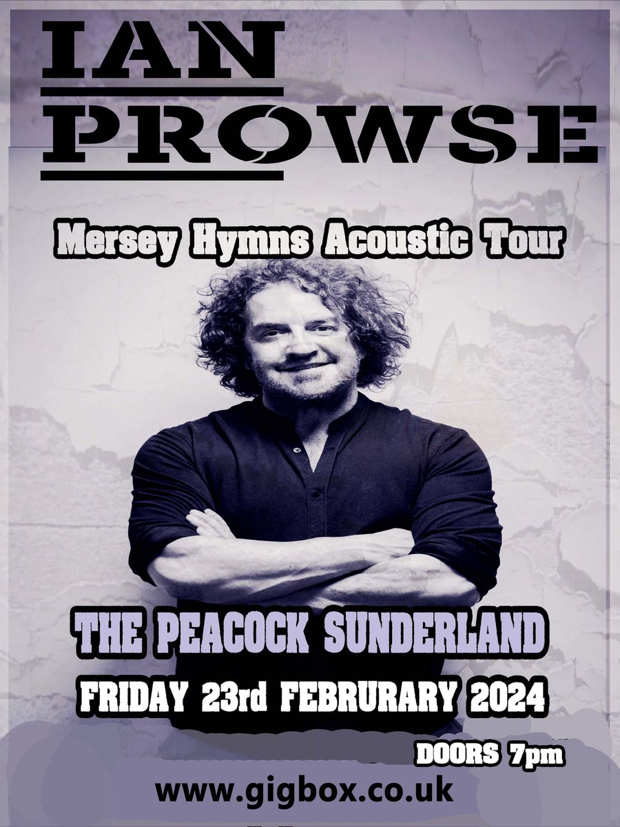 Can not wait for my musical year to begin next month up in the North East @ThePeacockSun Opening night of the Mersey Hymns tour for myself & the 🎻 of 🔥. Come and have your spirits raised. ❤️😀💚💙 seetickets.com/event/ian-prow…