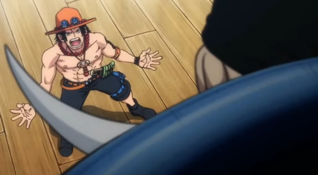 ไคโดมันเป็นมังกรเหรอ? มังกรแล้วไงล่ะพ่อ! พ่อคือหนวดขาวผู้สร้างยุคสมัยนี้ ส่วนฉันคือเอส ลูกพ่อที่ดุร้ายที่สุด น่านน้ำนี้เราคือราชา! ส่งฉันไปเตะตูดมันเถอะพ่อ!