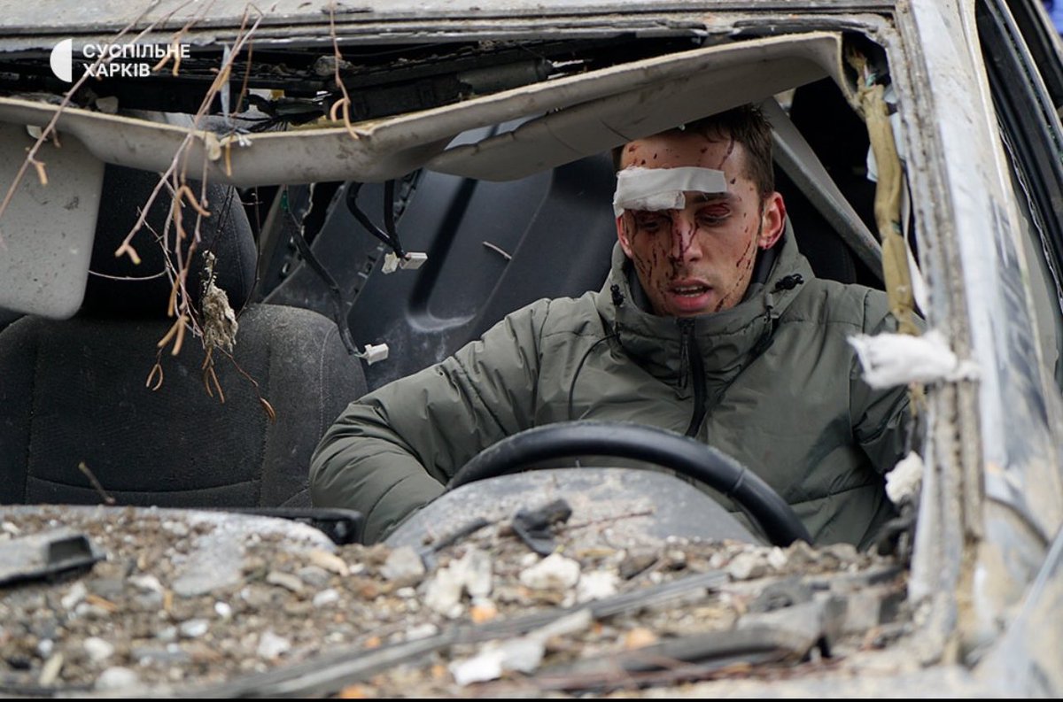 this is Ivan from Kharkiv, Ukraine.

one moment he was starting his car to drive to his work on the first working day of this year, the next one — his car is buried by remnants of his home that russia has just bombed to the ground. 

Europe, 2024
<a href="/suspilne_news/">SUSPILNE NEWS 📰</a>