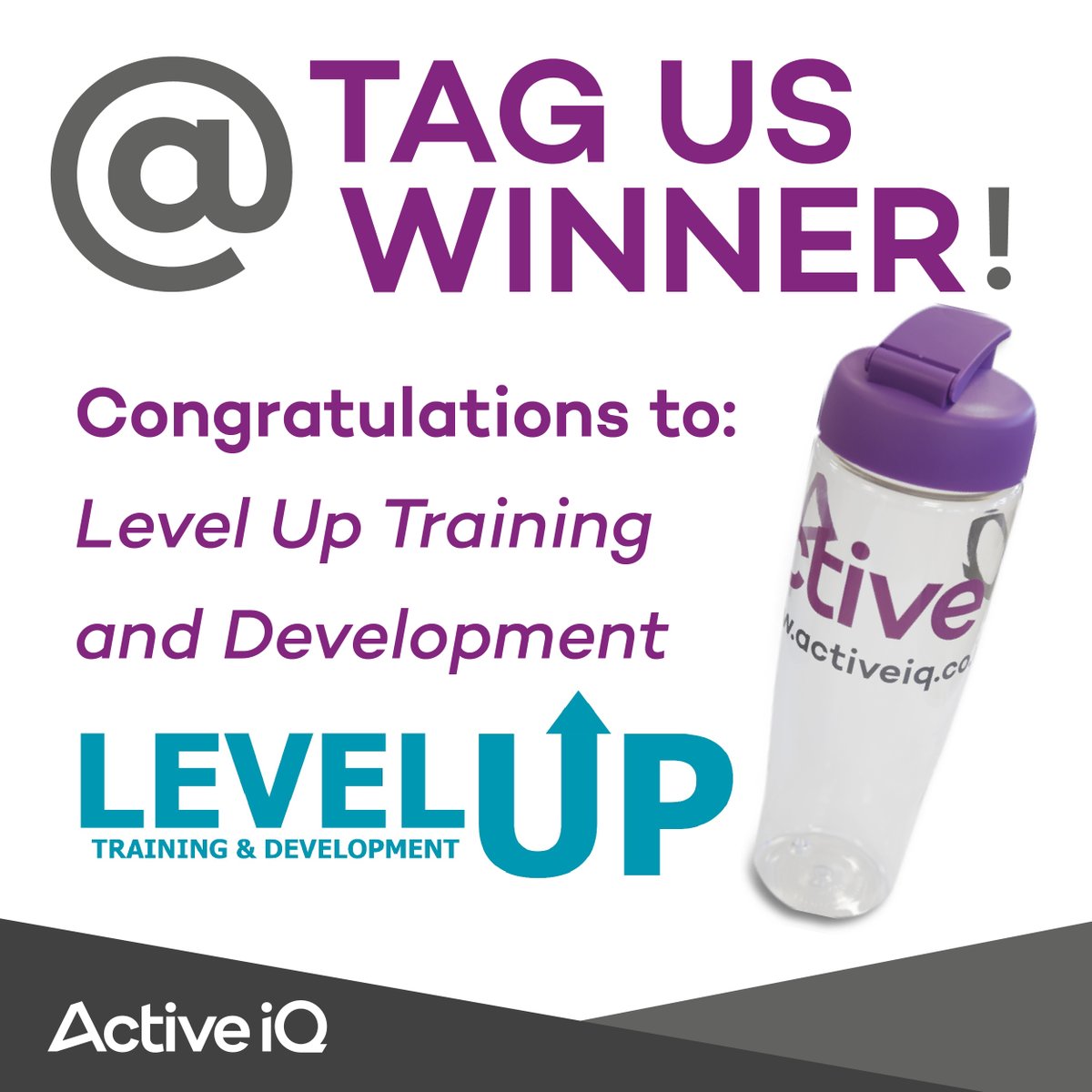 Congratulations to Level Up Training and Development – you are the winner of our December tagging competition! Your water bottles are on their way to you!
Look out on our socials for our January tagging competition. <a href="/LevelUp_TD/">Level Up Training and Development</a>