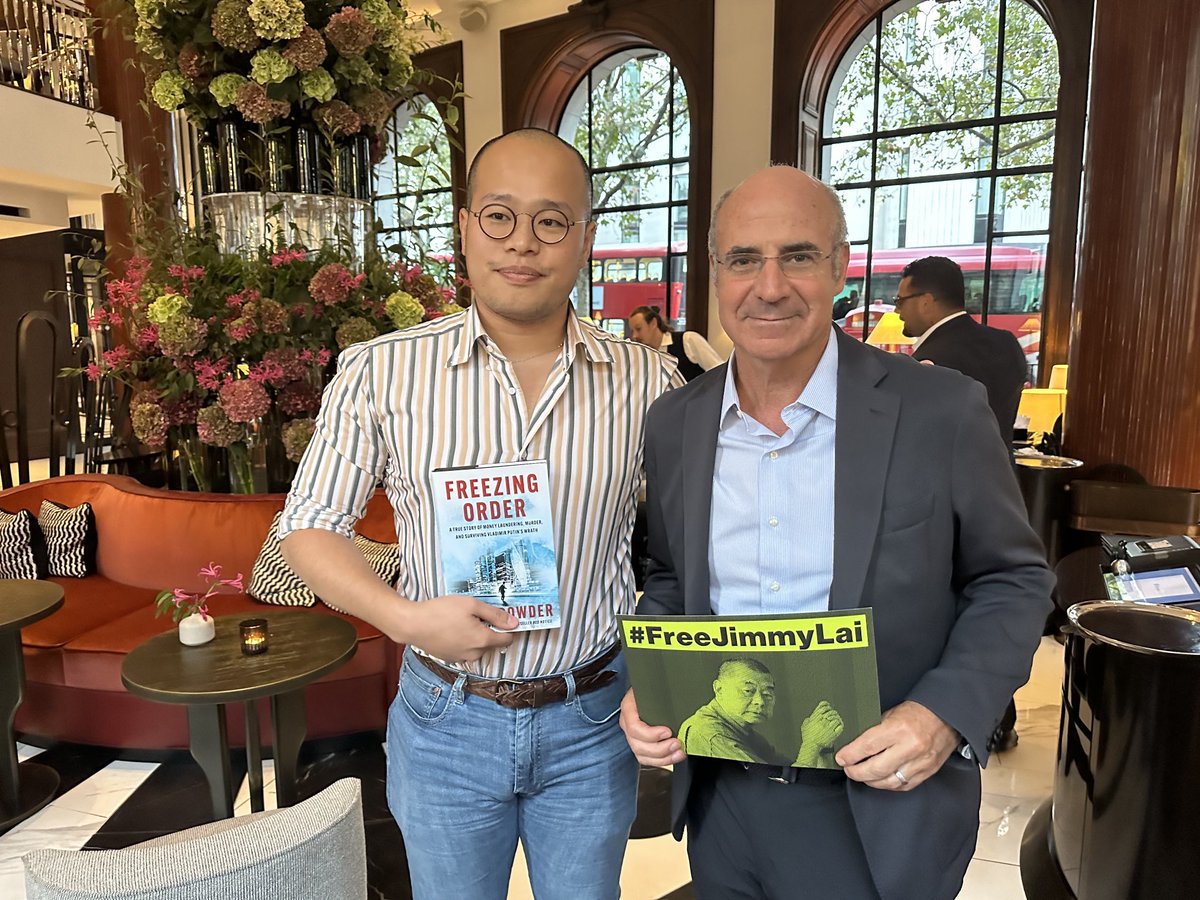 @Billbrowder at the @GMJCampaign has been named as a co-conspirator for supporting the campaign to free #JimmyLai and for urging countries around the world to use #Magnitsky sanctions against #HongKong authorities who impose the National Security Law