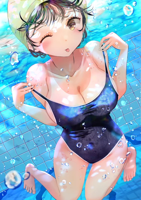 C103新刊から一枚 男女合同水泳授業でイタズラをしてくるクラスメイトがいて困る。 ファンテぃアにえち差分公開中です。 アドレスはプロフ欄参照。