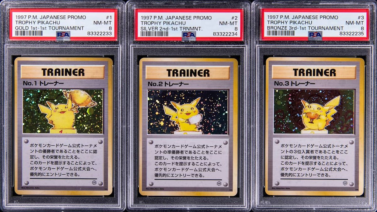 Another set of Pokémon TCG Trophy Pikachu cards sells at auction for nearly $800,000 dicebreaker.com/games/pokemon-…