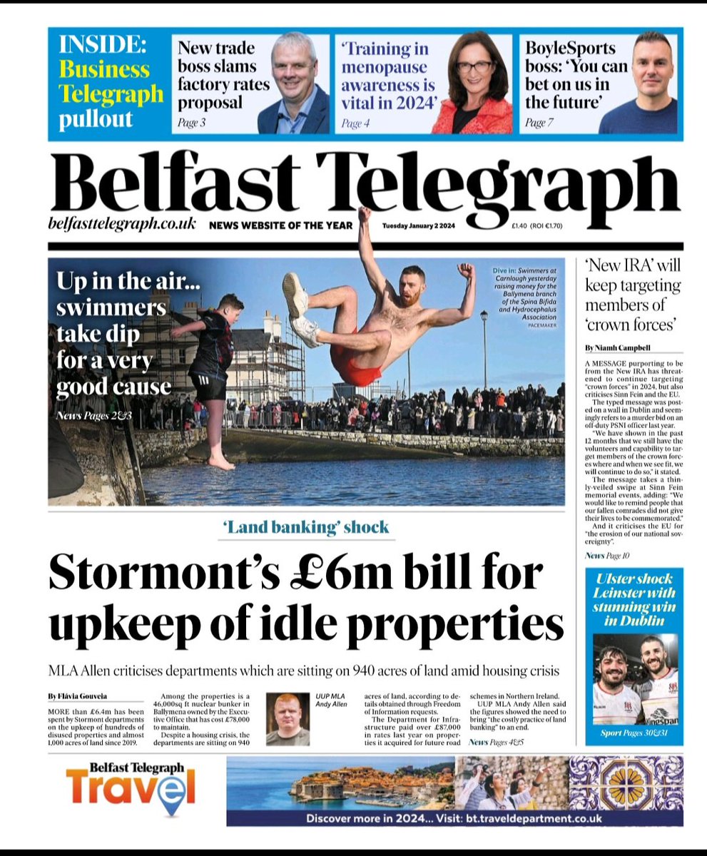 Making an appearance on the @BelTel front page today with a story I started working on last summer during the  #CIJLyraMcKee training scheme.