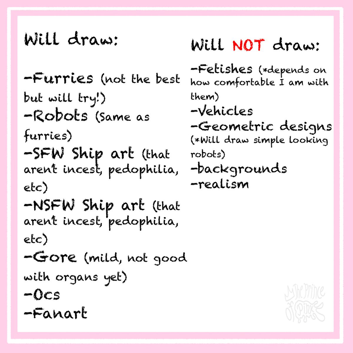 PinkPrincey_'s tweet photo. Art Commissions Open!! (1/2) https://t.co/d6TnQTXsad
