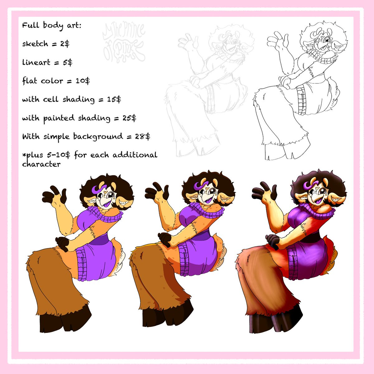 PinkPrincey_'s tweet photo. Art Commissions Open!! (1/2) https://t.co/d6TnQTXsad