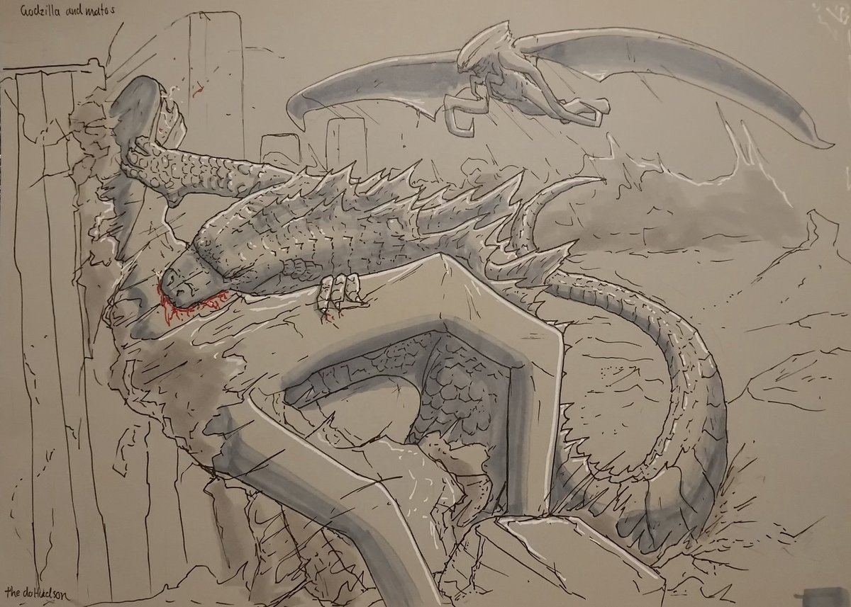 thedoHudson's tweet photo. Godzilla on a drunken brawl
#Godzilla2014 #Godzilla #mutos #artist #godzillaart https://t.co/IV9LfKmip7