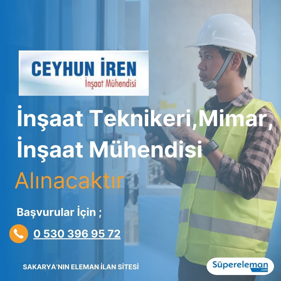 İnşaat teknikeri, mimar, inşaat mühendisi arkadaşlar alınacaktır. 
.
İlan Detayları:
.
supereleman.com/ilan-insaat-te…
.
Daha fazla ilan görmek için web sitemizi ziyaret edebilirsiniz: supereleman.com
.
#sakarya #elemanilanı #inşaatteknikeri #mimar #mühendis