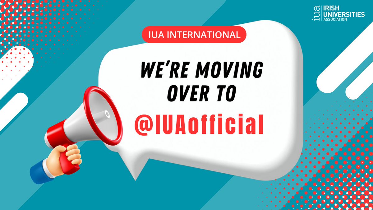 IUA International (@iuaintl) on Twitter photo A friendly reminder… our International content and priorities will remain the same, but our content will now be posted under a different page, so please follow us to <a href="/IUAofficial/">Irish Universities Assoc.</a> 👈 A friendly reminder… our International content and priorities will remain the same, but our content will now be posted under a different page, so please follow us to <a href="/IUAofficial/">Irish Universities Assoc.</a> 👈