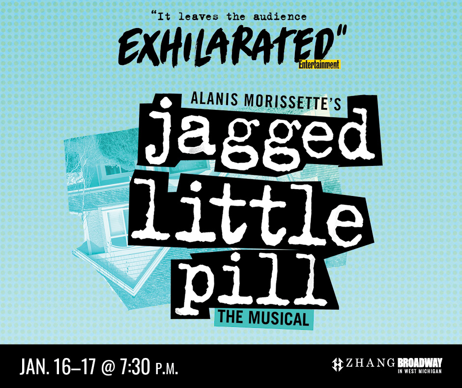 "Jagged Little Pill: The Musical" is just two week away! Join us for an unforgettable experience on either Jan. 16 or 17 at Miller Auditorium. Don't miss out on this incredible show! 🎶✨