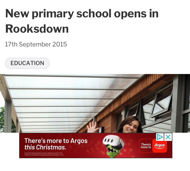 SimonBound's tweet photo. Primary School Places

Ten years ago, we knew our journey to create Rooksdown Primary School had become successful, overcoming hurdles and uniting our community. 

From reserving the land to securing Hampshire County Council's approval, we've watched the Rooksdown Campus of Castle Hill Primary flourish into a thriving 2-form entry school. 

Reflecting on the past ten years fills me with pride and gratitude for the incredible journey we've shared. 

Here's to the vision that became a reality! 🏫 

A big thank you to my co-founder of the campaign Michelle Biggs.

#CommunitySuccess #10YearsStrong #lovebasingstoke #Rooksdown @chps_bstoke 

Primary School place application details follow the link 👇 deadline 15th January

https://t.co/k2wNZfGWyM