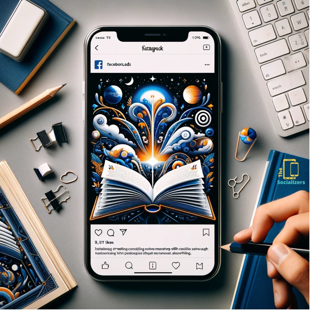 Socializers5's tweet image. Create compelling narratives with Facebook Ads." | "More than 500 million people use Facebook Stories daily." | "Craft your story with The-Socializers.com or contact us at 9140315544." #NarrativeAds #FacebookStories #TheSocializers