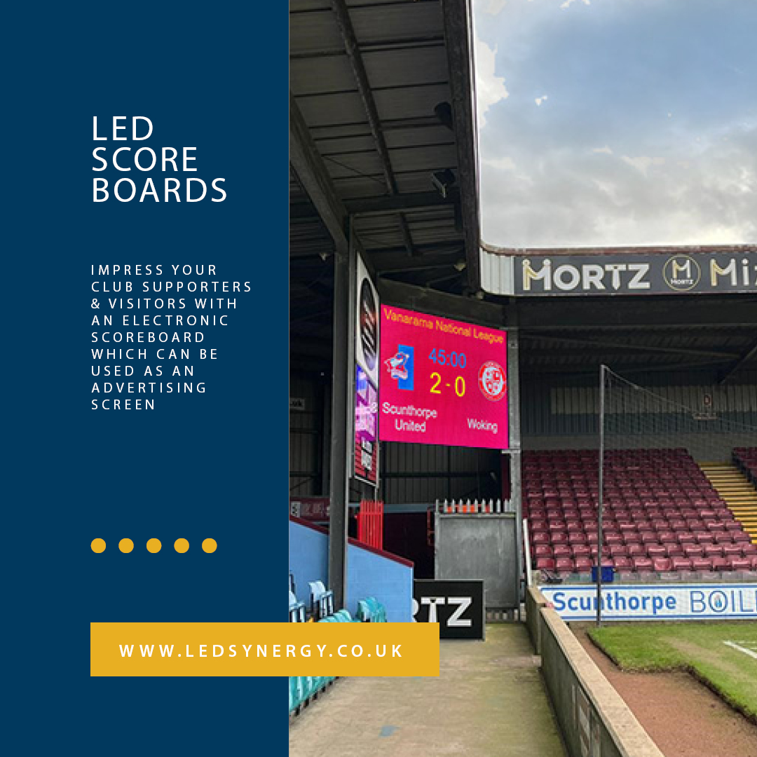 Start the NEW YEAR with a new LED scoreboard - Our scoreboards can also be used for sponsor adverts, so it will pay for itself before you know it..!
For more info on our scoreboards - scoreboards.uk
Give us a call - we'd be happy to talk - 01264 303030