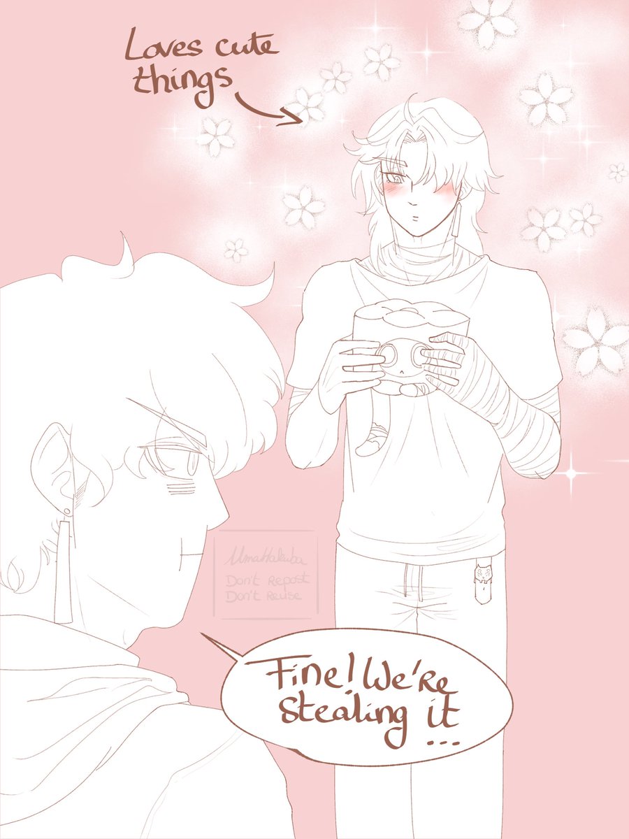 Uma_Hakuba's tweet photo. Some #DanRen #HengRen that I was supposed to finish in 2023 🥲
Anyways I HC Bladie having a soft spot for cute things https://t.co/C4g6htx6Un