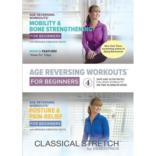 Miranda's gentle, full-body beginner workouts will help you achieve these goals by unlocking your body, boosting your energy, and setting you on the path toward aging backward. Shop Now: bit.ly/3RmpgQJ #agingbackwards #classicalstretch #exercise