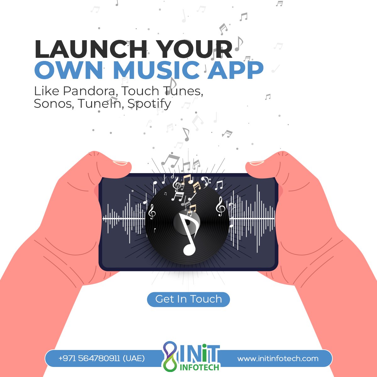 Initinfotechae's tweet image. Unleash the rhythm of innovation! 🎶

Launch your own music app with InitInfotech and groove into the future of audio streaming. 🎵😌
.
DM Us Now!
.
.
#MusicAppDevelopment #Music #Dubai #UAE #India #Pushpa2TheRule #Japan #Salaar