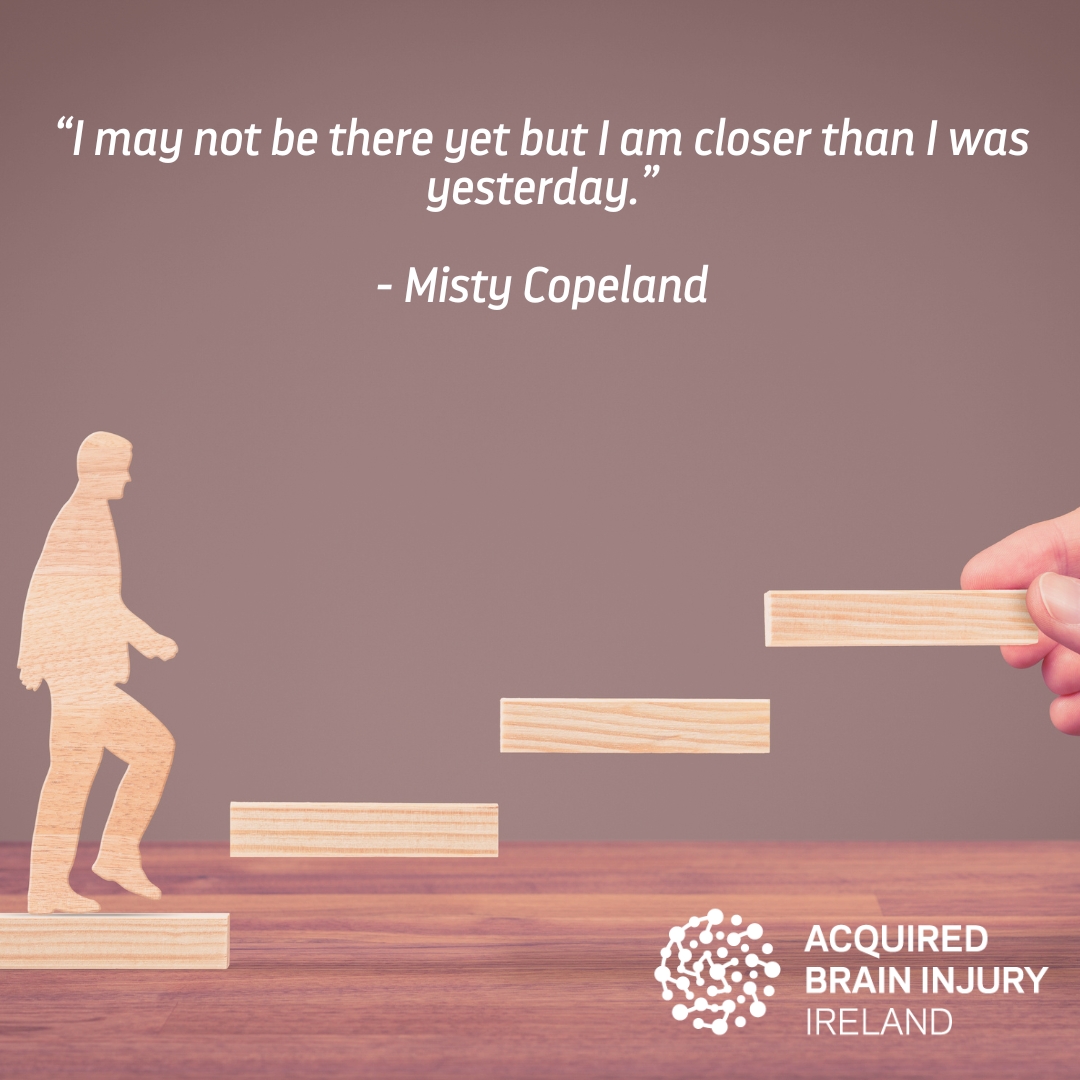 ABIIreland's tweet photo. After a brain injury, recovery can be tough, tiring &amp; sometimes it can feel like you are not improving. Try to remember that every single step counts, no matter how small it may be. You're doing great &amp; we are here to support however we can! 

#BrainInjury #BrainInjuryRecovery https://t.co/AQM63YZBE5