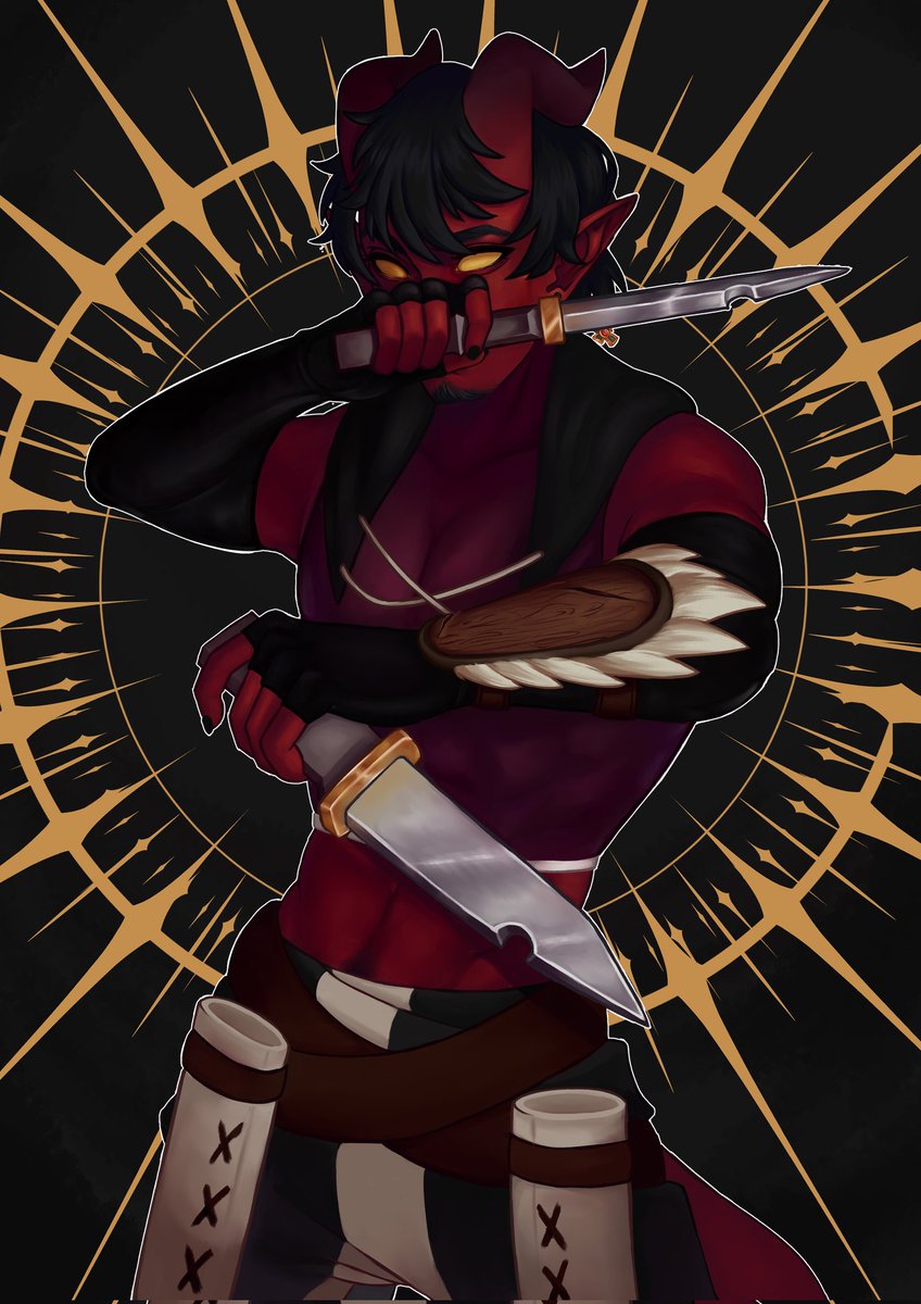 Nithclipse's tweet image. Hehehe finished this bad BOI last year and I'm really happy with it&amp;lt;3

#art #dungeonsanddragons #artist #illustraion #artwork