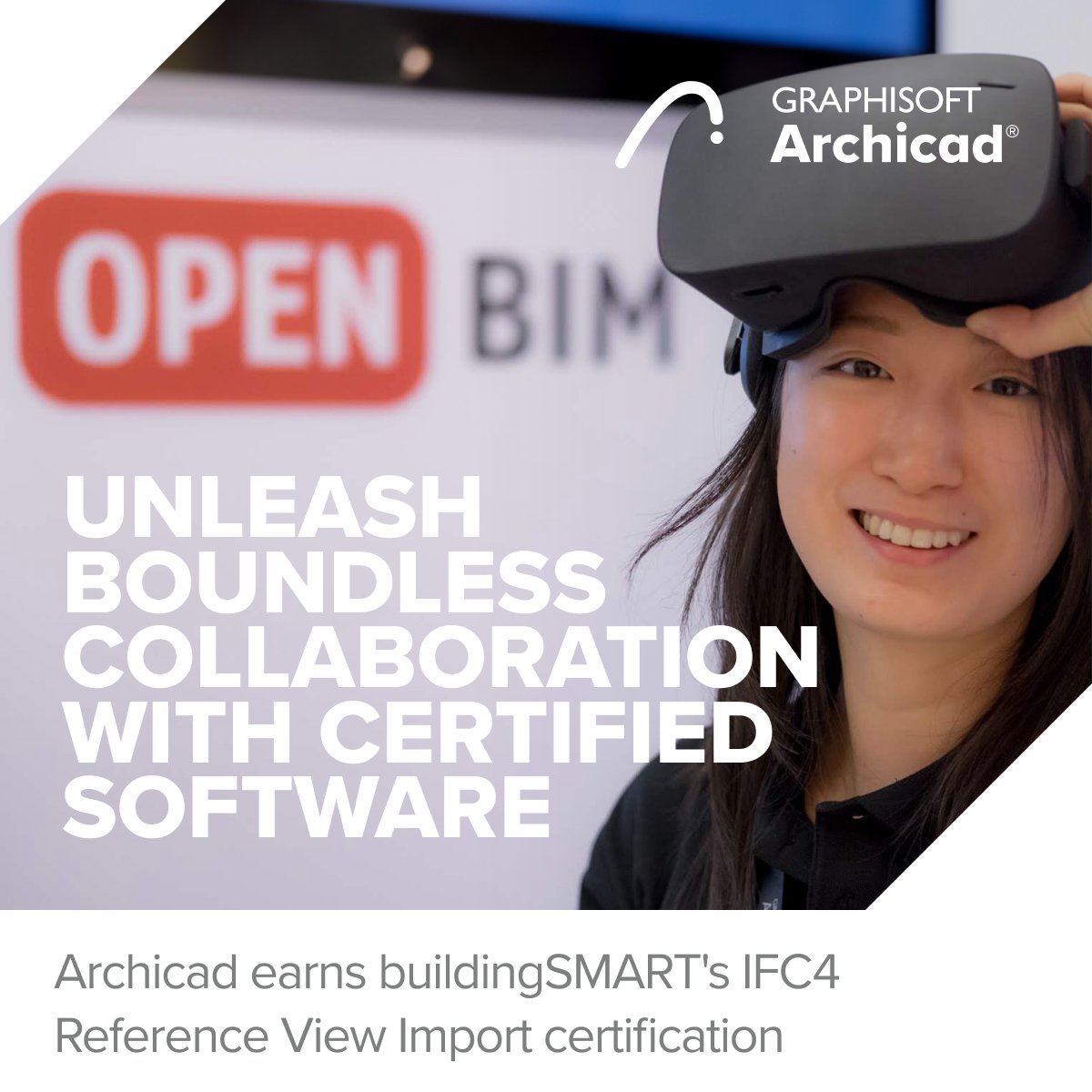 ARCHICAD's tweet image. Unleash boundless #collaboration potential with #Archicad! Archicad now holds #buildingSMART Certifications for both IFC4 Reference View Import and Export, with enhanced interoperability capability across disciplines.

Learn more! 👉 bit.ly/3PSRNOi