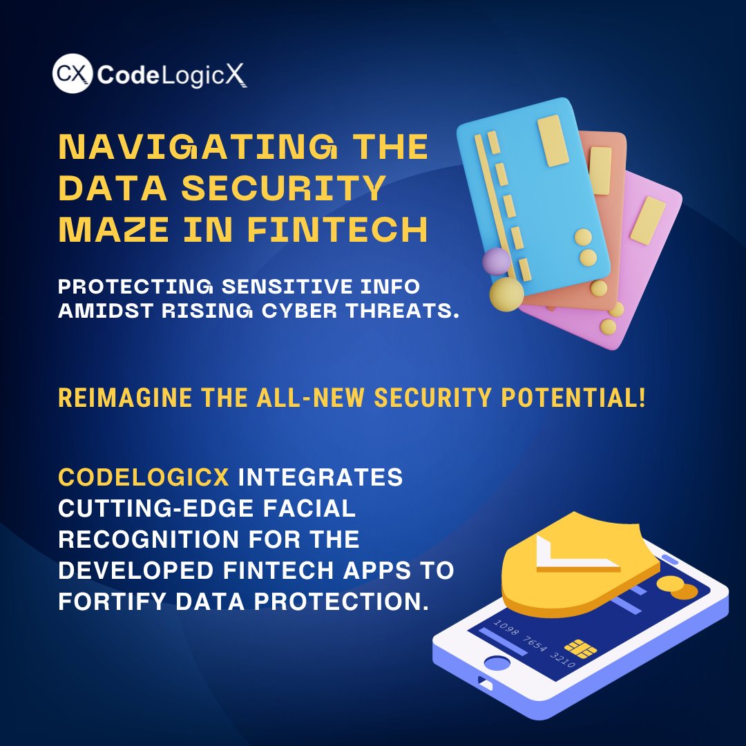 Codelogicx's tweet image. Fortify your fintech fortress with our innovative security solution! 🛡️✨ Codelogicx introduces Facial Recognition technology, redefining data protection in the ever-evolving landscape.

#fintechinnovation #facialrecognition #DataFortress #codelogicx