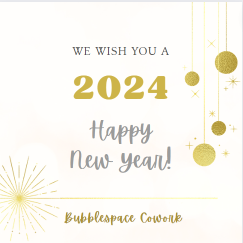 BubblespaceC's tweet photo. Happy New Year 2024✨

#office #remotework #newyear #2024 #inspiration https://t.co/9S3MhDx5Nd
