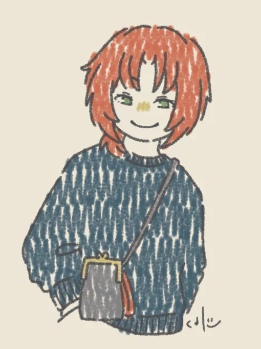 スウェット買った絵日記 
