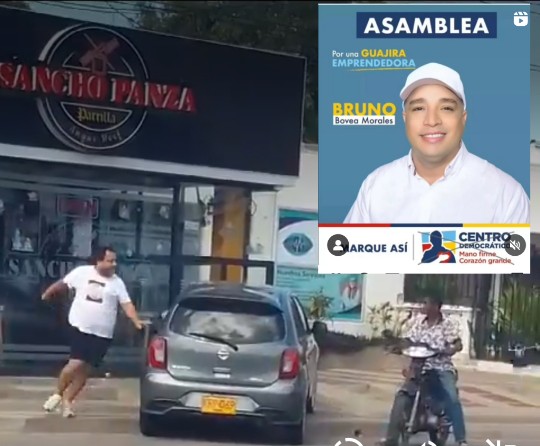 Ralator2026's tweet photo. Gracias a la labor encomendada por el @DirectorPolicia al parecer fue  identificado el Agresor que atentó asesinar a un joven trabajador del Restaurante Sancho Panza de propiedad del coordinador del @CeDemocratico y Excandidato a la Asamblea del Departamento de la Guajira Bruno Bovea Morales