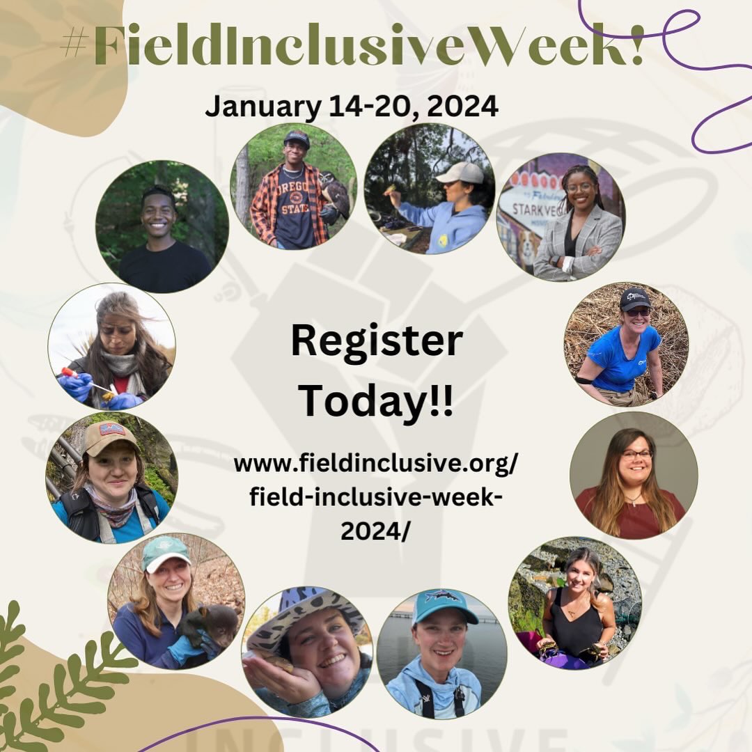 #FieldInclusiveWeek 2024 is almost here! We have an amazing lineup of speakers &amp; topics, including hearing #sparkmoments from our 2023 FI awardees, turning field work fails into successes, #AllBodiesInTheField, #FemFieldSafety, &amp; #FieldHistory.

Register: fieldinclusive.org/field-inclusiv…